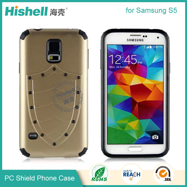 PC and TPU Shield Type Combo Mobile Phone Case for Samsung S5