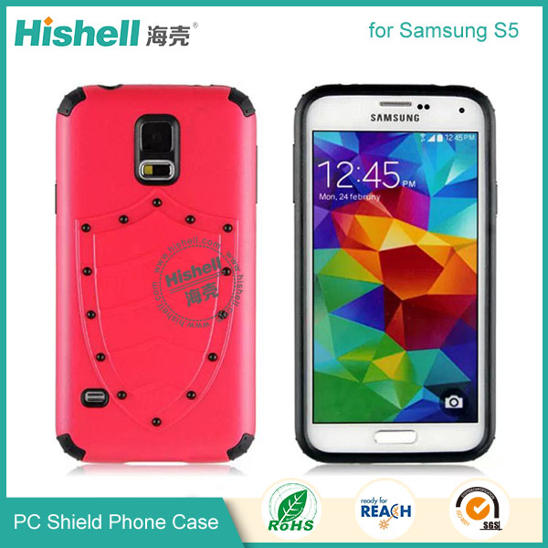 PC and TPU Shield Type Combo Mobile Phone Case for Samsung S5