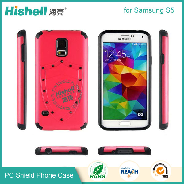 PC and TPU Shield Type Combo Mobile Phone Case for Samsung S5