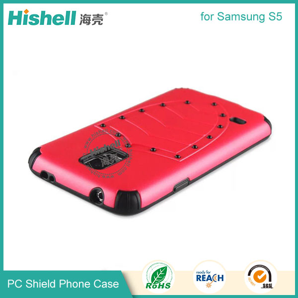 PC and TPU Shield Type Combo Mobile Phone Case for Samsung S5