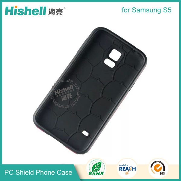 PC and TPU Shield Type Combo Mobile Phone Case for Samsung S5