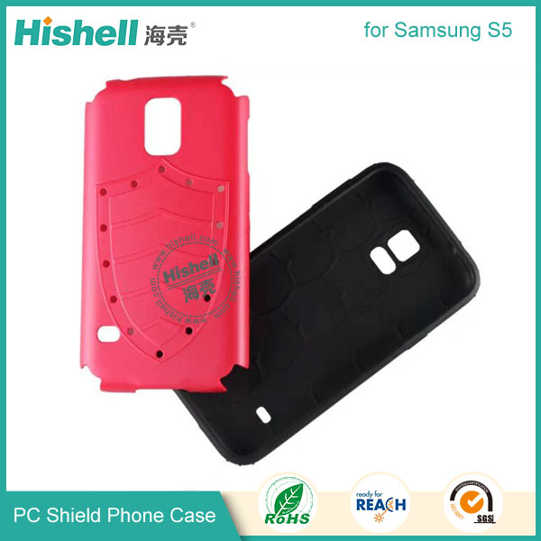 PC and TPU Shield Type Combo Mobile Phone Case for Samsung S5