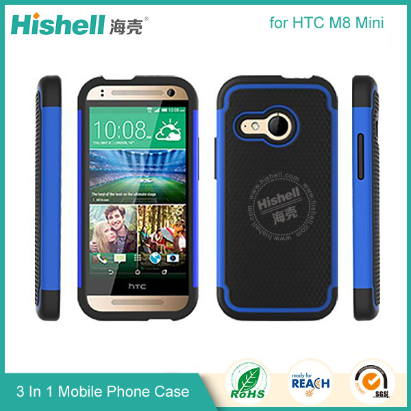 3 in 1 Football Grain Combo Mobile Phone Case for Samsung HTC M8 mini