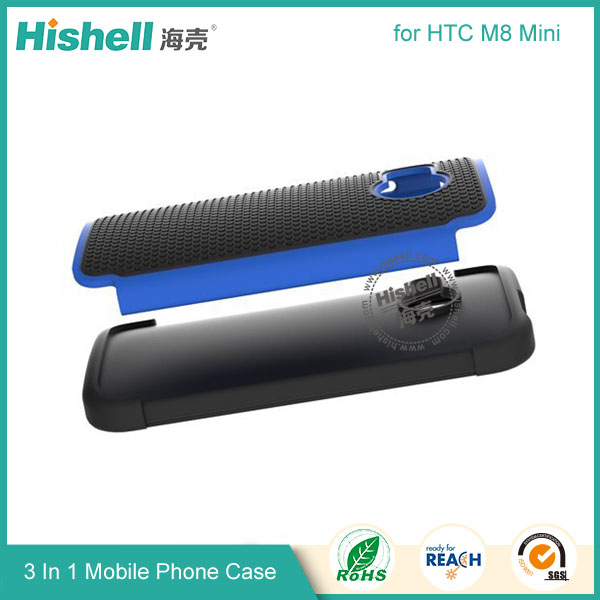 3 in 1 Football Grain Combo Mobile Phone Case for Samsung HTC M8 mini
