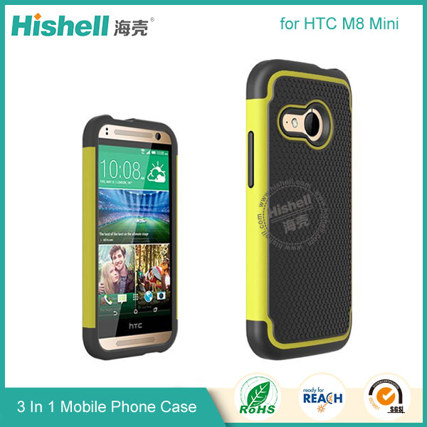 3 in 1 Football Grain Combo Mobile Phone Case for Samsung HTC M8 mini