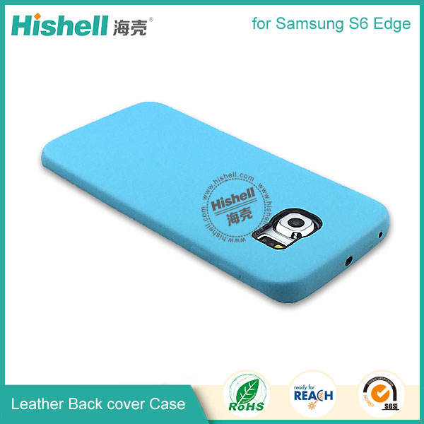 High Quality PU Leather 3 side Back Case for Samsung S6 Edge