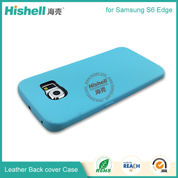 High Quality PU Leather 3 side Back Case for Samsung S6 Edge