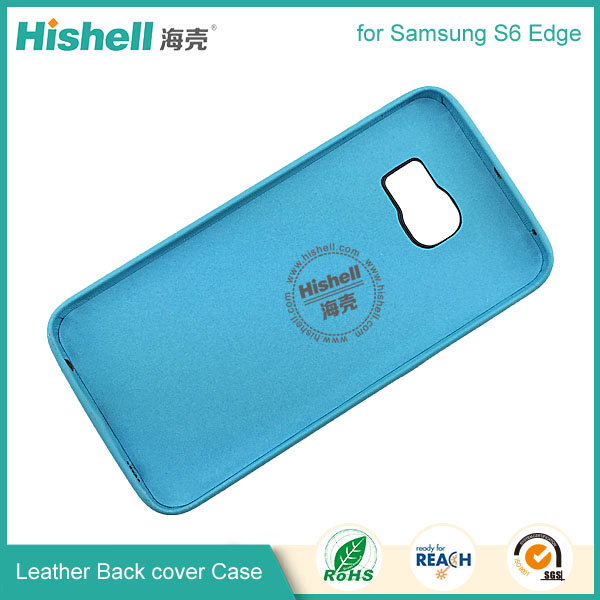 High Quality PU Leather 3 side Back Case for Samsung S6 Edge