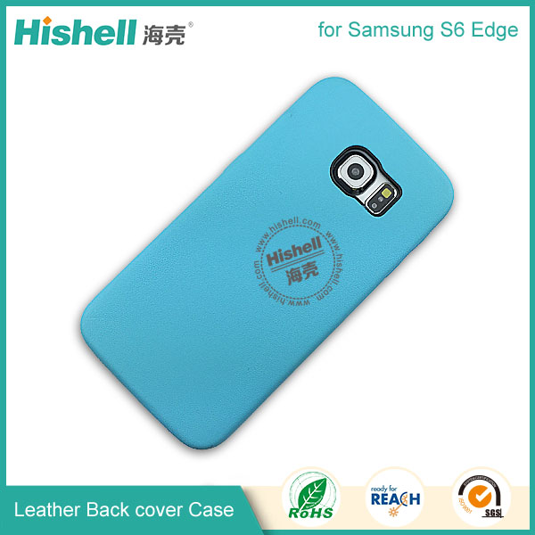 High Quality PU Leather 3 side Back Case for Samsung S6 Edge