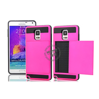 3 in 1 Phone Case with Card Slot for Samsung Note 4