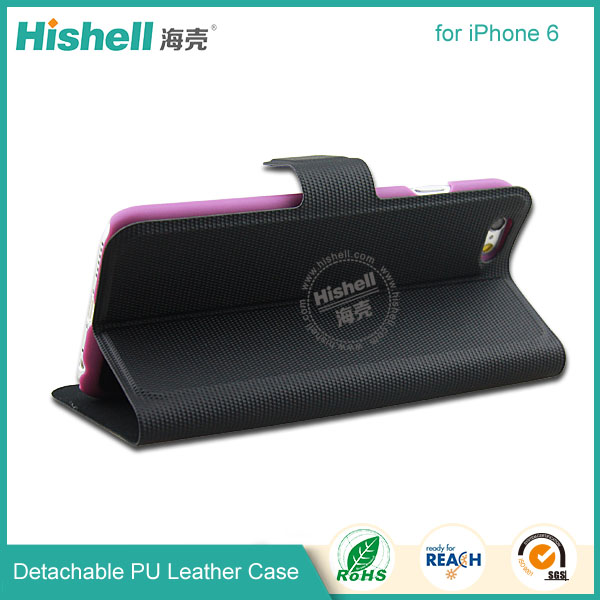 Detachable wallet leather phone case for iPhone 6