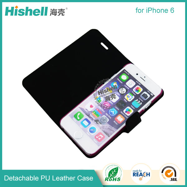 Detachable wallet leather phone case for iPhone 6