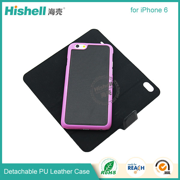 Detachable wallet leather phone case for iPhone 6