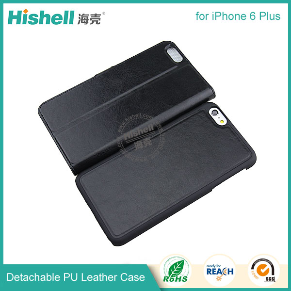 Detachable wallet leather phone case for iPhone 6 Plus