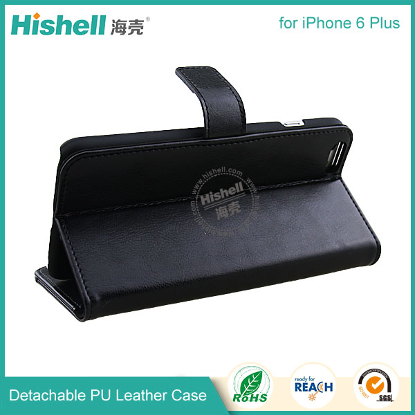 Detachable wallet leather phone case with Card Slot for iPhone6 Plus