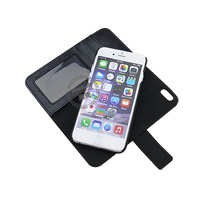 Detachable wallet  genuine leather phone case for iPhone 6