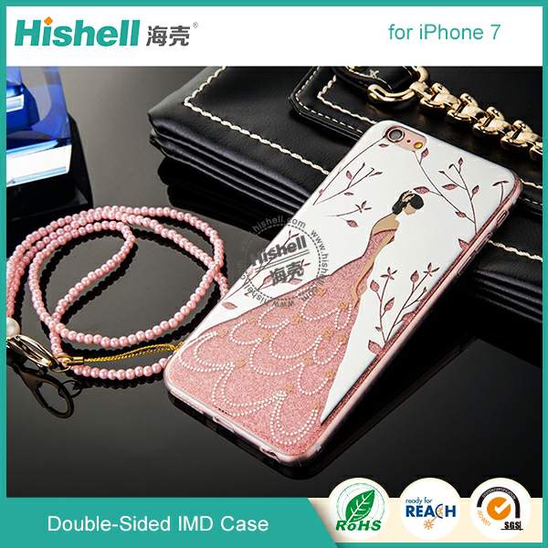 Mobile phone two sides tpu IMD phone case for iphone 7