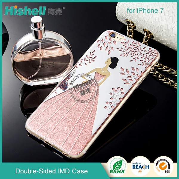 Mobile phone two sides tpu IMD phone case for iphone 7