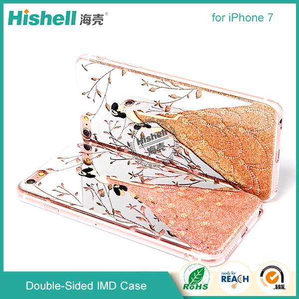 Mobile phone two sides tpu IMD phone case for iphone 7