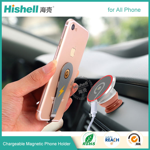 Wireless Chargeable Magnetic Phone Holder For All Phone