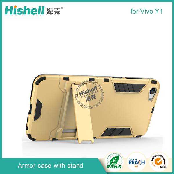 2 in 1 TPU PC Armor Case With Stand Cell Phone Case For Vivo Y1