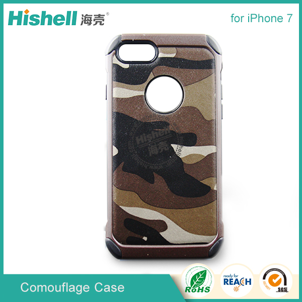 Cell phone camouflage pc+tpu phone case for iphone 7