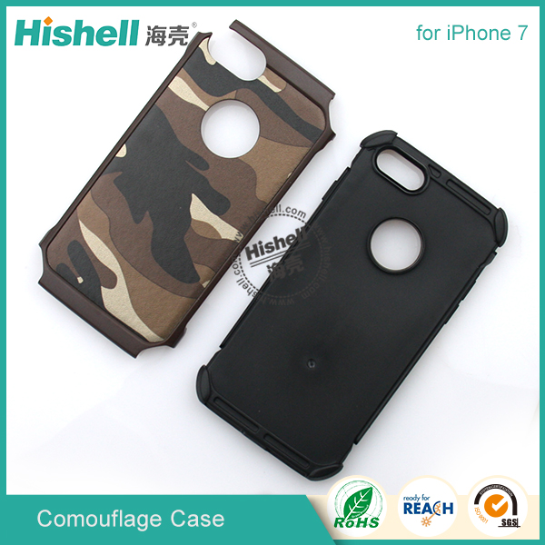 Cell phone camouflage pc+tpu phone case for iphone 7