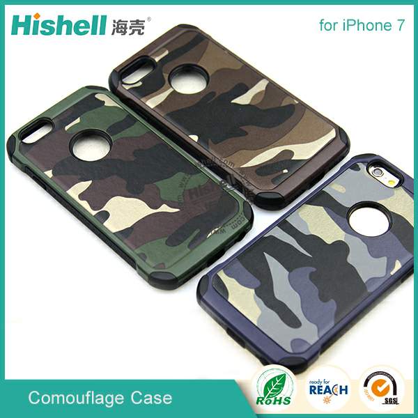 Cell phone camouflage pc+tpu phone case for iphone 7