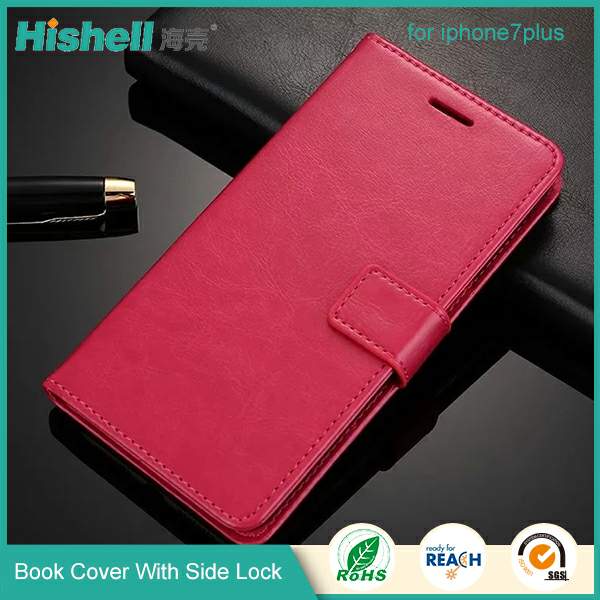 Mobile phone leather flip cover for iPhone 7 Plus