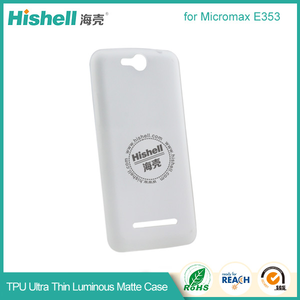 TPU Ultra Thin Luminous Matte Case for Micromax E353