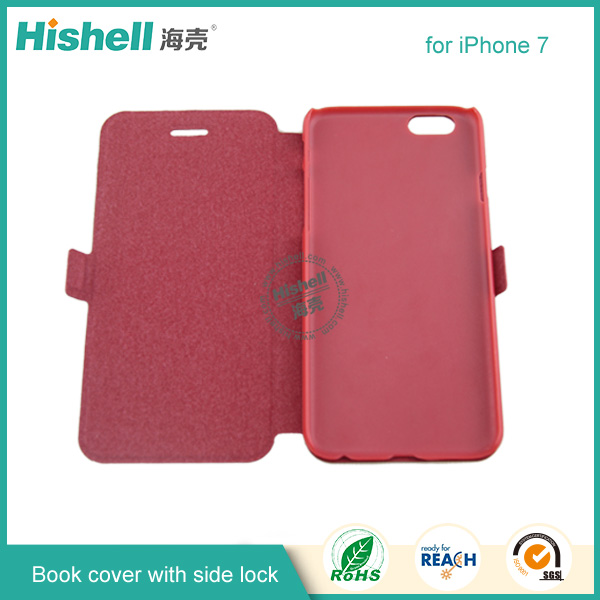 Wholesale Flip PU Leather Case With Side lock for iPhone 7