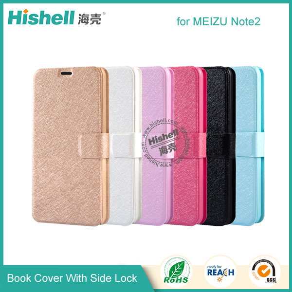 Wholesale Flip PU Leather Case With Side Lock for Meizu Note2