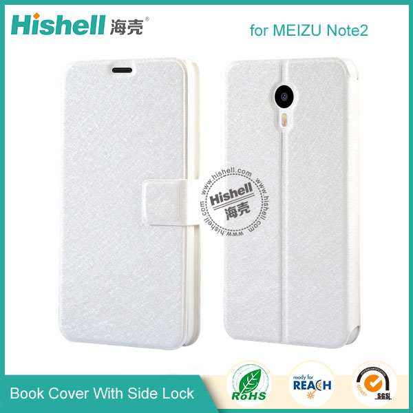 Wholesale Flip PU Leather Case With Side Lock for Meizu Note2