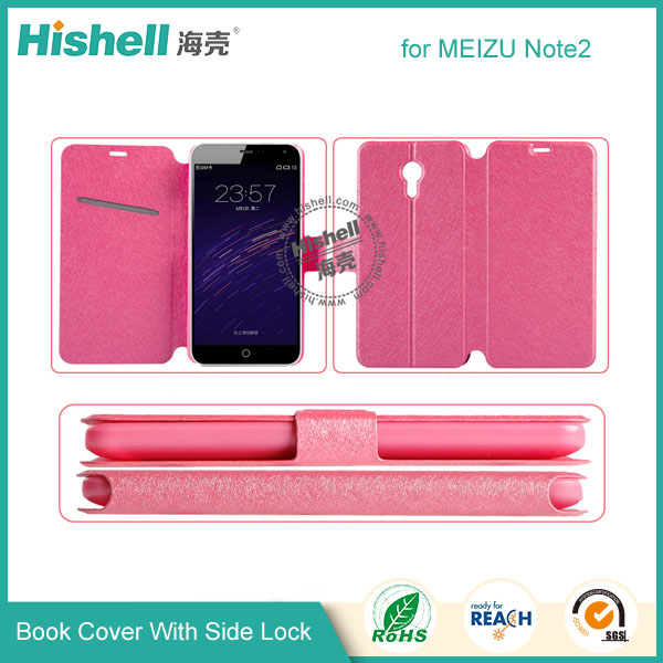 Wholesale Flip PU Leather Case With Side Lock for Meizu Note2