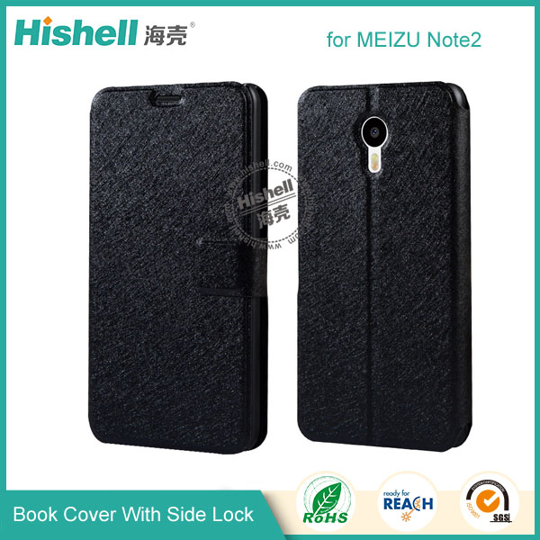 Wholesale Flip PU Leather Case With Side Lock for Meizu Note2