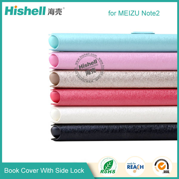 Wholesale Flip PU Leather Case With Side Lock for Meizu Note2