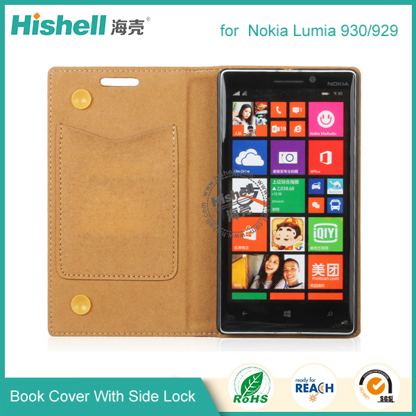 PU Leather Case with Side Lock for Nokia Lumia 930/929