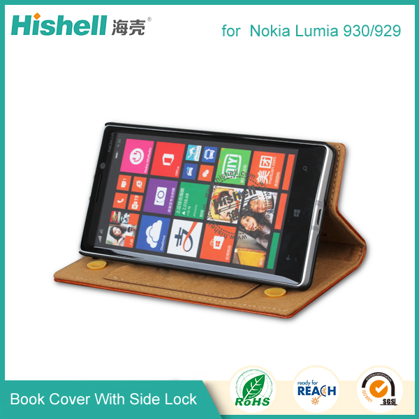 PU Leather Case with Side Lock for Nokia Lumia 930/929