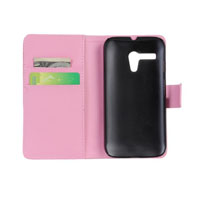 PU Leather Case with Side Lock for Motorola G