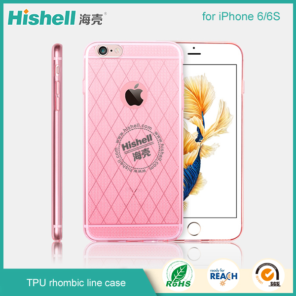 TPU Rhombic Line Case for iPhone 6/6s