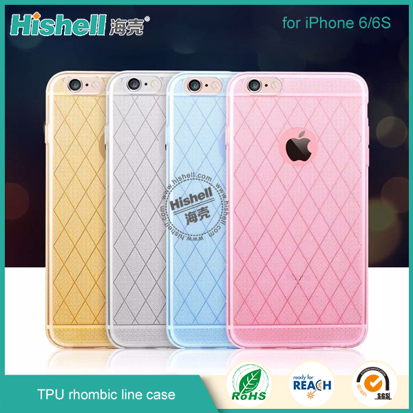 TPU Rhombic Line Case for iPhone 6/6s