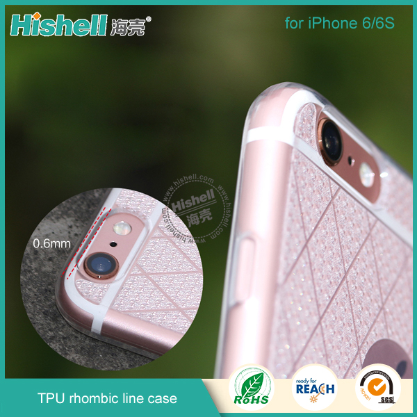 TPU Rhombic Line Case for iPhone 6/6s