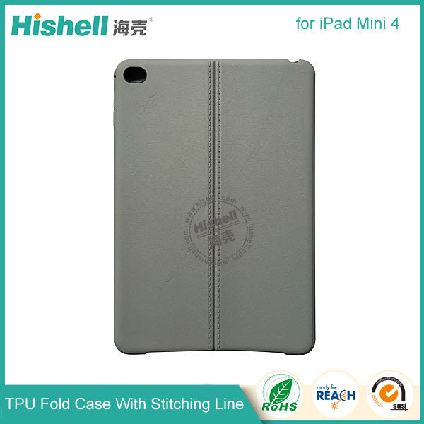 TPU Fold Case with Stiching Line for iPad Mini 4