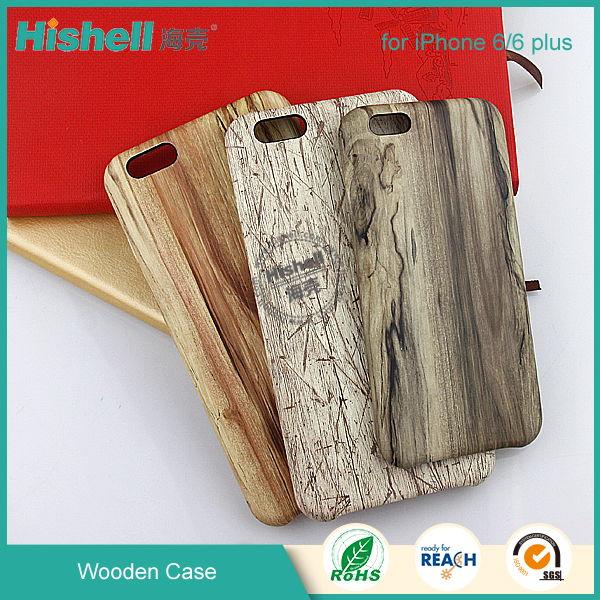 Factory price wholesale wooden style pu leather mobile phone case