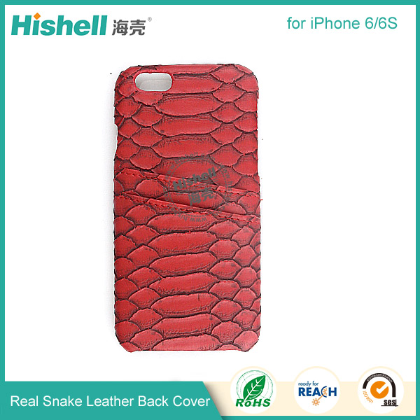 Real snake leather back cover  for iPhone 6-6S