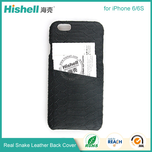 Real snake leather back cover  for iPhone 6-6S