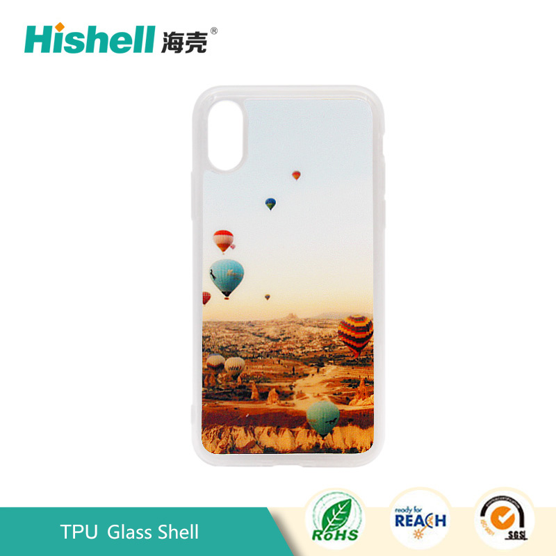 TPU Glass Case for iPhone X