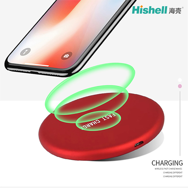 Round Desk Wireless Charger For Mobile Phone