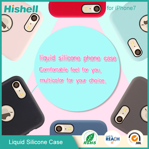 High Quality Mobile Phone Liquid Silicone Rubber Case for iPhone 7