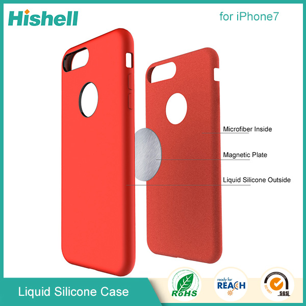 High Quality Mobile Phone Liquid Silicone Rubber Case for iPhone 7